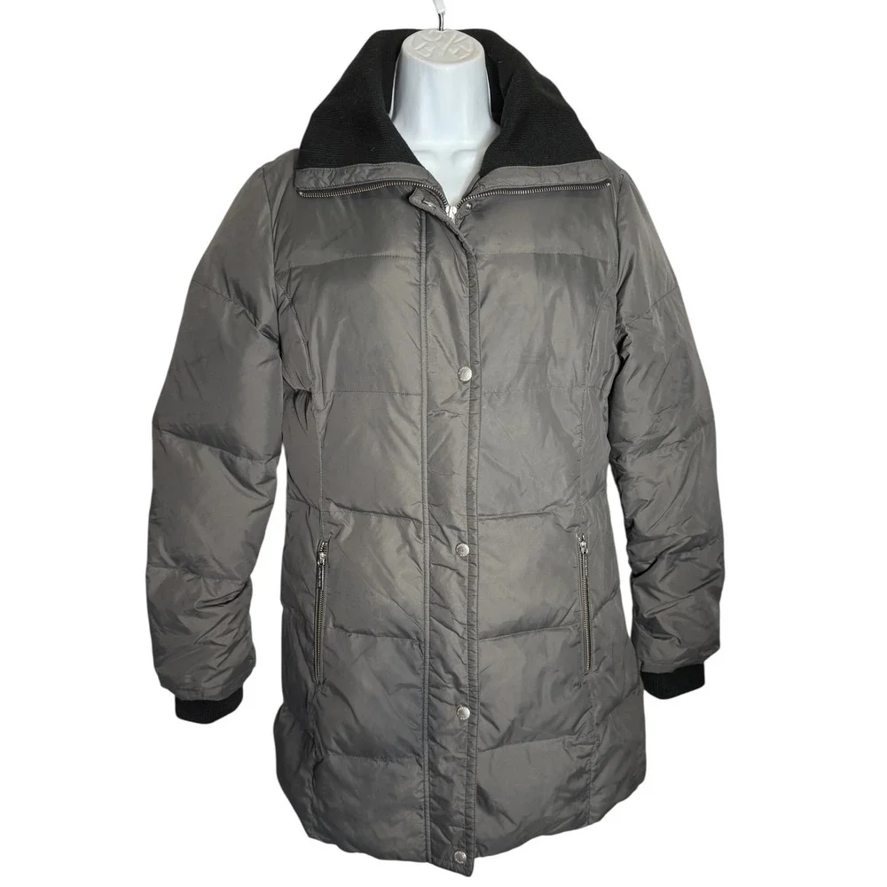 Michael‎ Kors Down Puffer Coat Size Small Women's Olive Green Winter Coat
